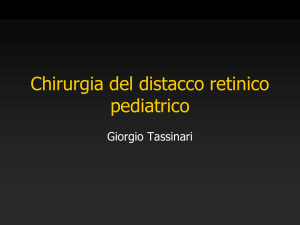 Il Distacco di retina in età pediatrica