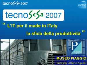 Presentazione Evento TecnoSesa 2007