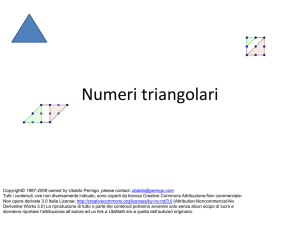 Numeri Triangolari - I blogs dell`ISIS Leonardo da Vinci