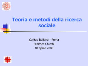 Teoria e metodi della ricerca sociale