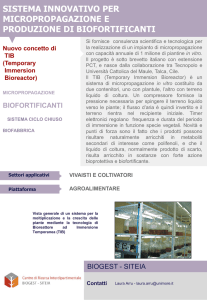 Tecnology report: Biofortificanti - Biogest-Siteia
