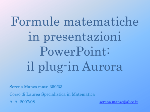 Formule matematiche in presentazioni PowerPoint
