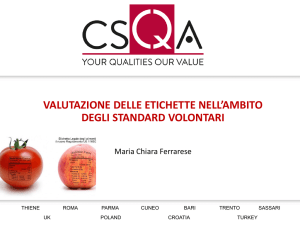 Presentazione Ferrarese - Valutazione delle