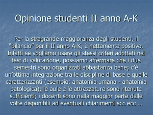 Opinione studenti II Anno A-K