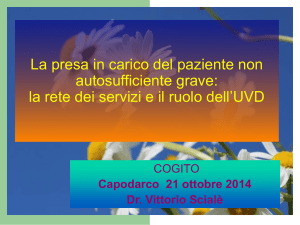 Capodarco 21 ottobre 2014 Dr. Vittorio Scialè