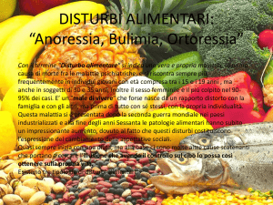 Disturbi Alimentari