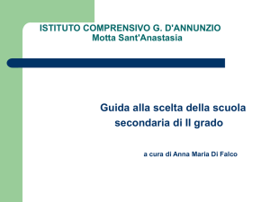 Gli istituti professionali - LA SCUOLA DI MOTTA SANT`ANASTASIA