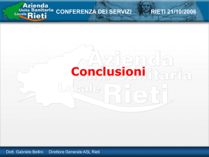 Conclusioni - dr. Bellini