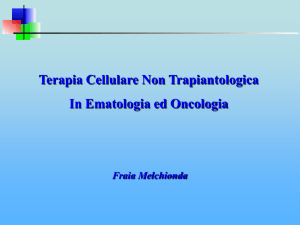 Terapia cellulare non trapiantologica