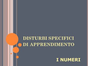 DISTURBI SPECIFICI APPRENDIMENTO