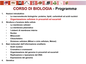 CORSO DI BIOLOGIA