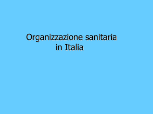 Organizzazione sanitaria in Italia