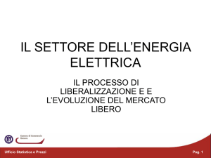 Il processo di liberalizzazione e l`evoluzione del mercato libero