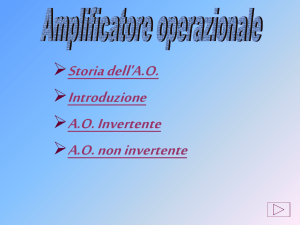 Amplificatore Operazionale in configurazione: