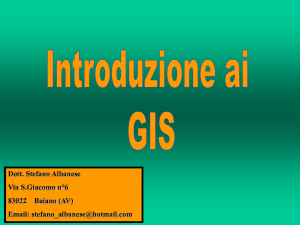 Introduzione ai GIS