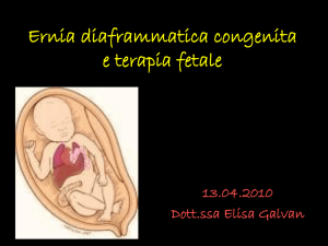 Ernia diaframmatica congenita e terapia fetale