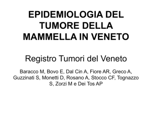 epidemiologia del tumore della mammella in veneto