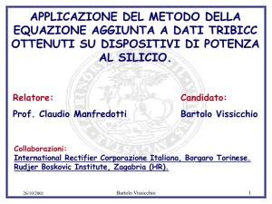 Presentazione tesi Bartolo Vissicchio (2001)