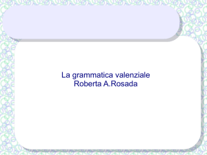 grammatica valenziale