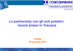 Nessun titolo diapositiva - La cooperazione sociale per l`inserimento