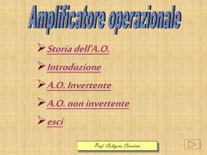 amplificatori operazionali - I blogs dell`ISIS Leonardo da Vinci