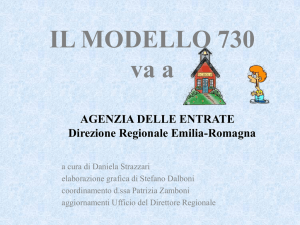 il modello 730 - Direzione regionale Emilia Romagna
