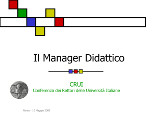 Il manager didattico - Università degli Studi dell`Insubria