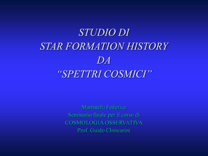 Studio di Star Formation History da