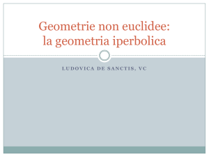 Giometrie non euclidee: la geometria iperbolica