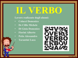 Il verbo - WordPress.com