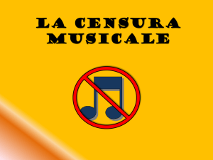 La censura musicale