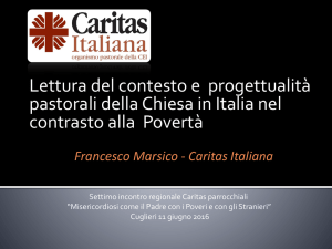 Diapositiva 1 - Caritas Sardegna