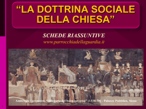 La dottrina sociale della Chiesa - Parrocchia della Guardia di Catania