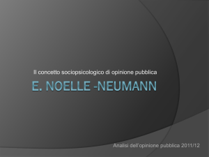 Slides - E. Noelle-Neumann - Dipartimento di Scienze sociali e