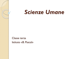 Scienze Umane - Istituto B. Pascal