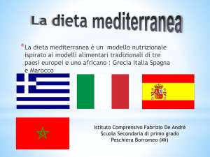 Dieta Mediterranea - ICS "Fabrizio De Andrè"