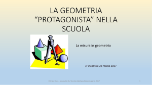 La misura in geometria - Incontro del 28/3/2017