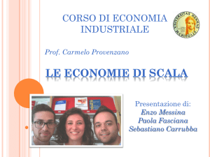 economie di scala - Carmelo Provenzano