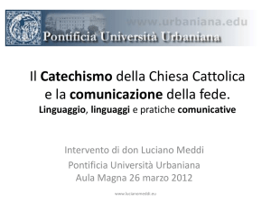 Il Catechismo della Chiesa Cattolica e la comunicazione della fede