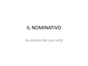 il nominativo - Salesiani Vomero