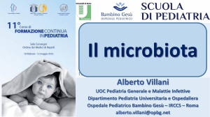Il microbiota - Formazione in Pediatria