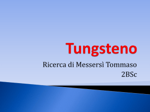 Tungsteno - Liceo Medi