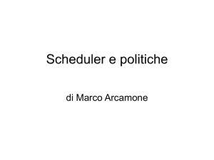 Scheduler e politiche