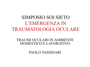 Emergenza in traumatologia ocualre