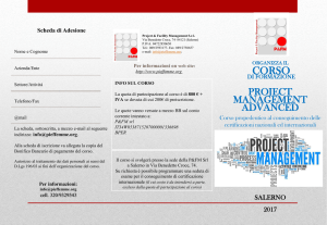 Brochure Project Management Advanced