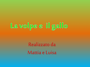 La volpe e il gallo