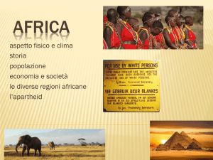 Africa - Materiali terza media