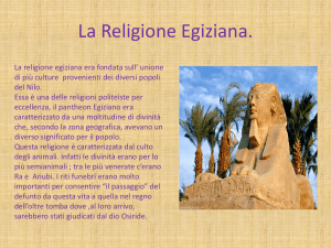 La Religione Egiziana.