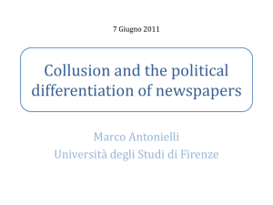 Collusion and the political differentiation of