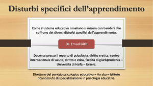 Disturbi specifici dell*apprendimento